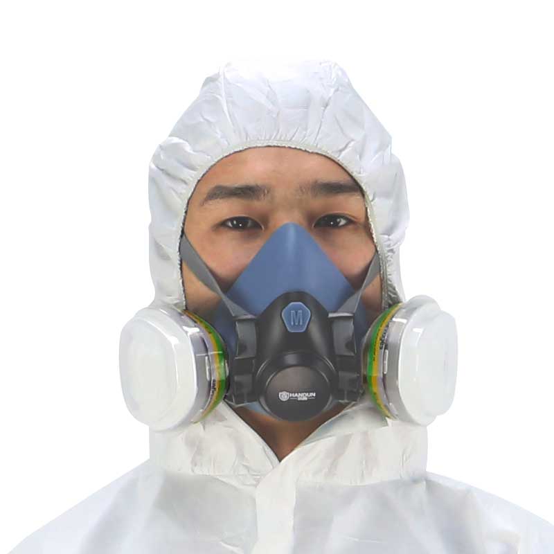 漢盾 BP621 白色帶帽連體式限次性防護服