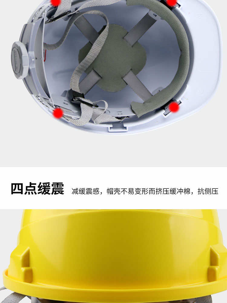 漢盾勞保用品 HT34 三筋ABS透氣安全帽（新旋鈕帽襯，Y型下顎帶）