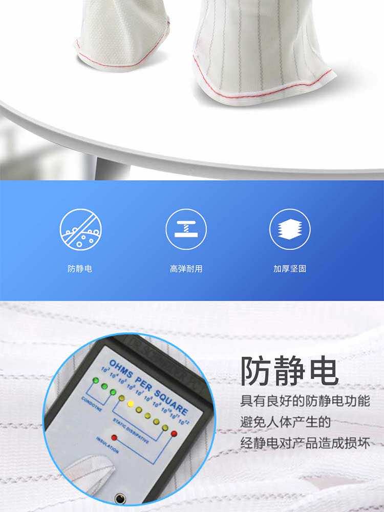 漢盾勞保手套 GP5802 防靜電點塑手套加長型