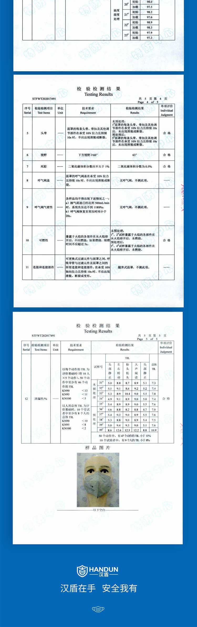 漢盾勞保用品 HD9541 KN95活性炭口罩（耳帶式，獨(dú)立裝）