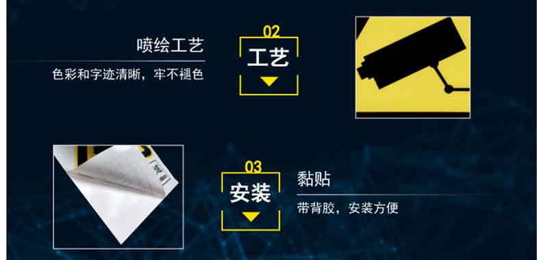 漢盾 HD-BS0014 當心觸電 3M不干膠標識貼